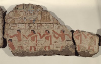 Paintings of Metjetji (detail) by Old Kingdom Egyptian